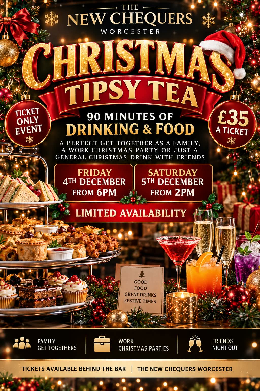 Christmas Tipsy Tea — Friday — The New Chequers