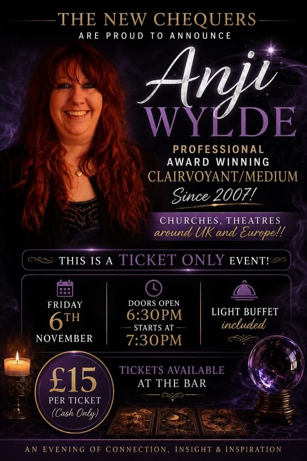 An Evening with Anji Wylde — The New Chequers